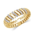 thumbnail image 2 of CARATS FOR YOU 1/4 Cttw Eternity Anniversary Band Ring In 14K Yellow Gold Plated (0.25 Carat, I-J Color, I2-I3 Clarity), Ring Size-11.5, 2 of 6