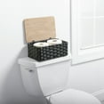 thumbnail image 2 of Better Homes & Gardens Black Resin Basket with Woven Design and Natural Wood Lid, 2 of 12