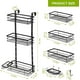 thumbnail image 2 of Estante de ducha colgante de metal, organizador de almacenamiento para baño, cesta, estante ordenado, 2 of 8