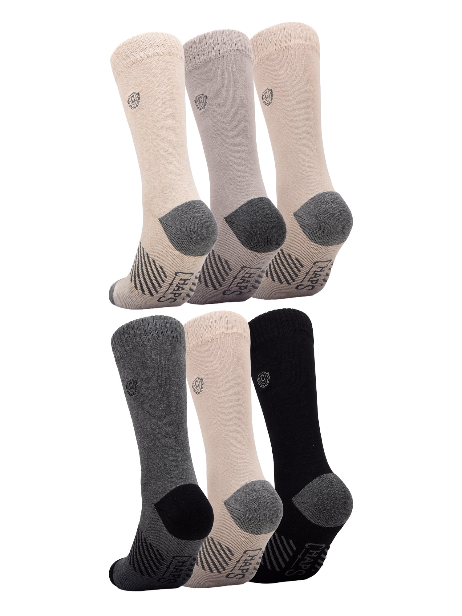 Chaps Athletic Half Cushion Crew 6-Pack Men's, Sock Size 10-13