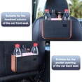 thumbnail image 5 of Hanging Car Trash Can, Collapsible Portable Waterproof Garbage Bag with Clip Small Car Organizer Holder Storage Pockets Container, Mini Trash Bin for Front Back Seat Accessories, 5 of 5