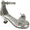 Silver, variant on Girls Sandal Heels with Removable Bow, Flower Wedding Girls Dress Shoes for Little Big Kid