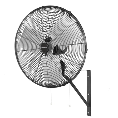 Ken Brown 22" High Velocity Oscillating Wall Mount Fan - 3 Speed for Warehouse Greenhouse Basement, ETL Listed