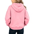 thumbnail image 5 of Enjoytime Hoodies for Girls Kids Long Sleeve Hooded Sweatshirts Lightweight Solid Casual Pullover Tops with Pockets, 5 of 8