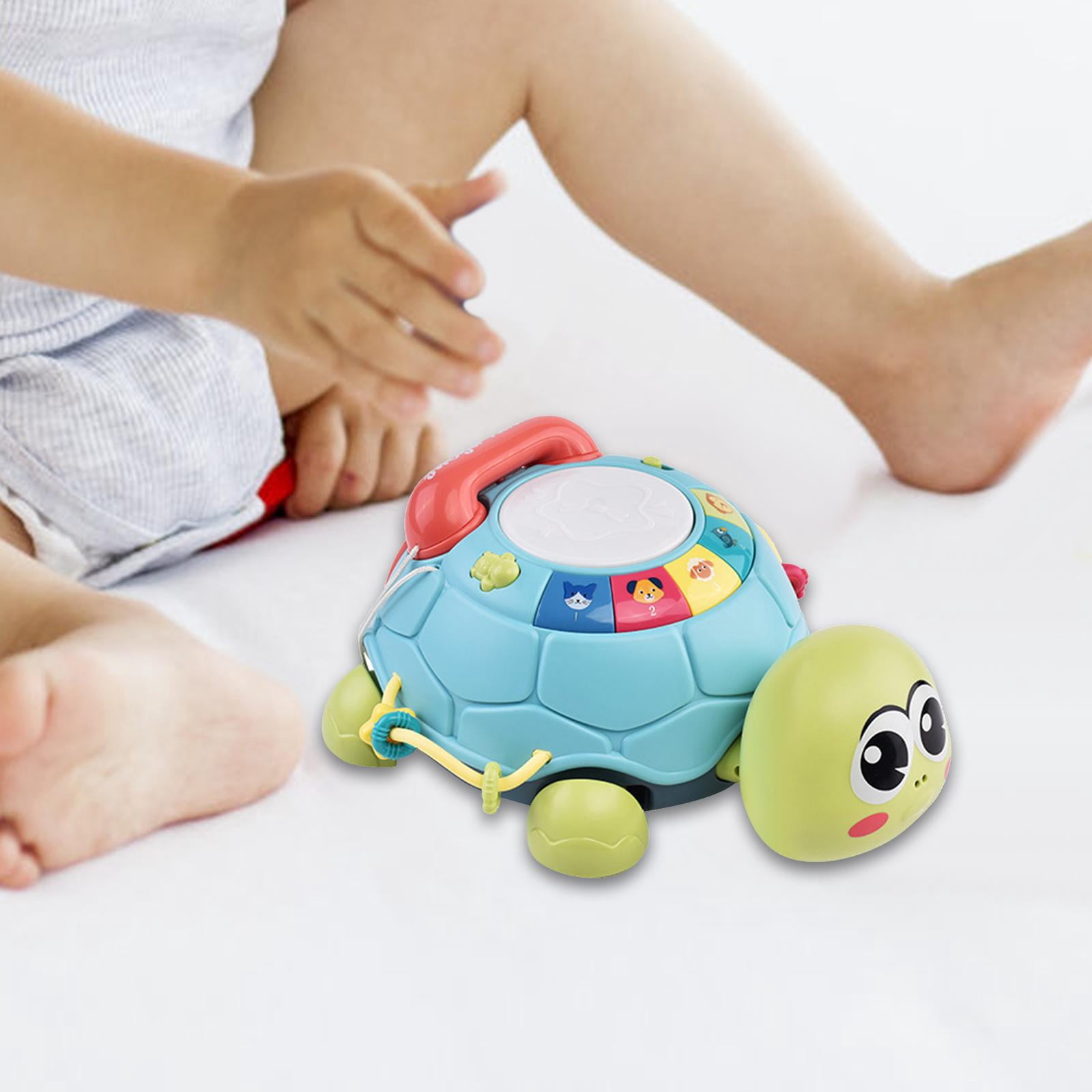 Tummy Time Toy Crawling Turtle Toy Infant Learning Toy Encourages Gross Motor Skills for Babies 6 to 12 Months