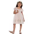 thumbnail image 2 of Biscotti 107 Pink Spring Gardens Embroidered Tulle w/Smocked Bodice (3T), 2 of 2