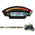 thumbnail image 4 of Velocímetro Universal Cola cuentakilómetros LCD para motocicleta 1 2 4 cilindros, 4 of 8