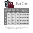 thumbnail image 3 of Racerback Yoga Sport Bra For Women Workout Fitness Tank Top Wirefree Removable Pads Bra, 3 of 6