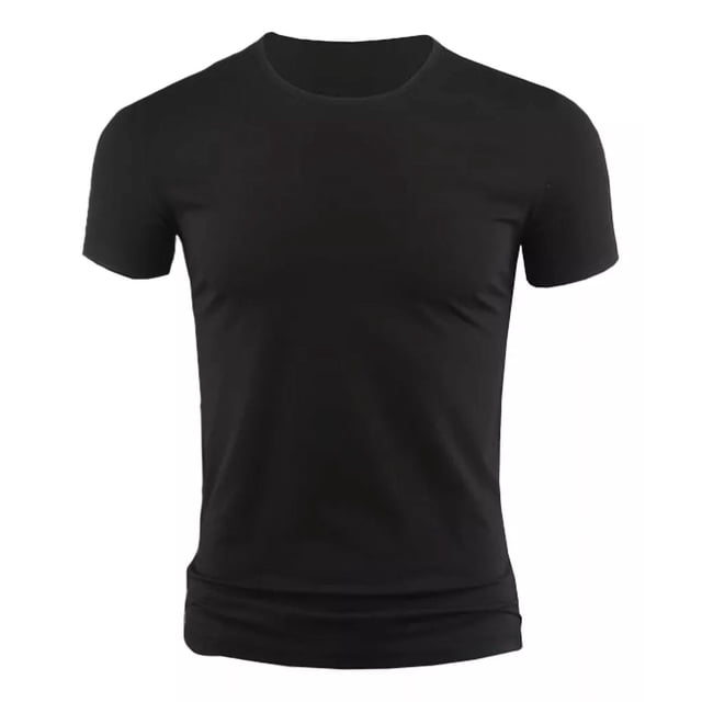 Playera Hombre Manga Corta Caballero Cuello Redondo