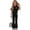 Black, variant on ATOGUTA Girl Two Piece Outfits Sets Kids Short Sleeve T-Shirts and Elastic Waist Flared Pants Size 5T-15 Kids Casual Playwear Gray