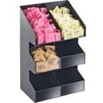 thumbnail image 1 of Cal Mil 2054 6 Sec Classic Three Tier Condiment Display - Black & Clear, 1 of 1