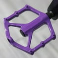 thumbnail image 3 of Pédales de Vélo de Montagne double Roulement en Alliage d'Aluminium Violet, 3 of 9