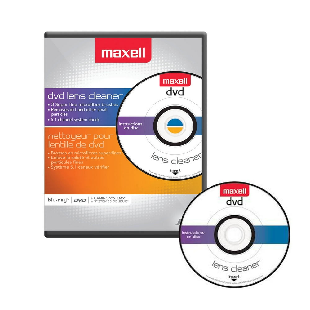 DVD Lens Cleaner for DVD Players with Instructions 8 Different Languages