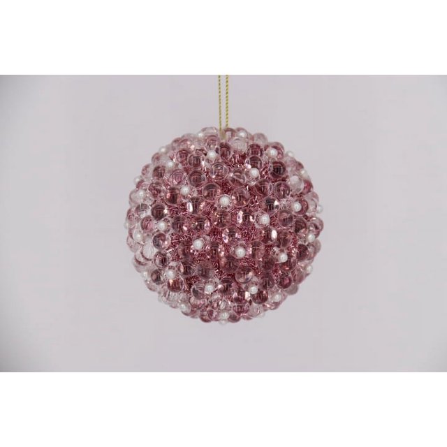 Adorno de bola de Navidad de alta calidad con cuentas para decoración del hogar de Navidad