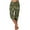 Greeny, variant on Elastic Waist Capris for Women New Women's Yoga Capris Pants Camouflage Print Loose Soft Workout Pants Outdoor Sports Casual Pants with Pockets Women's Cargo Pants New Brown XL