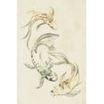 thumbnail image 2 of Vess, June Erica 17x24 Gold Ornate Wood Framed with Double Matting Museum Art Print Titled - Koi Dance I, 2 of 4