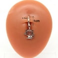 thumbnail image 4 of Heart Fake Belly Button Ring Fake Belly Piercing Butterfly Clip On Umbilical Navel Fake Pircing Pentagram Cartilage Earring Clip ZR, 4 of 7