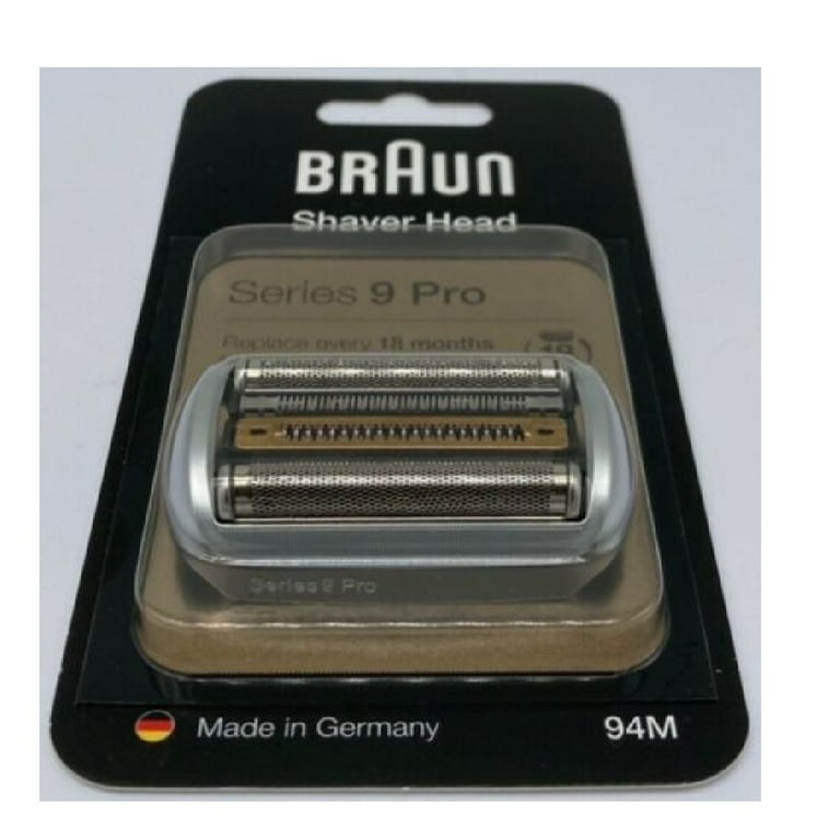 Braun Series 9 Shaver Replacement Head, Compatible with All Series 9  Electric Shavers For Men (94M), Fits 9465cc, 9477cc, 9460cc, 9419s, 9390cc,  9385cc, 9330s, 9291cc, 9296cc : : Health & Personal Care