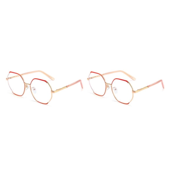 Qarigey Gafas de lectura, gafas de lectura, lentes antiazules, polígono cuadrado de gran tamaño, suministros de oficina para mujeres, diseño Type3 NO3
