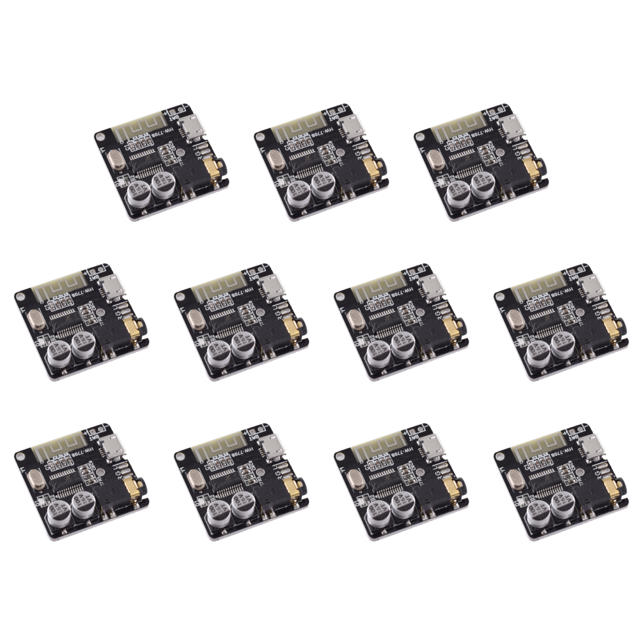 Placa Receptora Audio 3.7-5V Compatible con Dientes 4.1/5.0 3.5mm Aux Azul