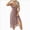 Khaki, variant on 2 Piece Nightgown for Women Lace Mesh Sheer Cap Sleeve V Neck Low Back Nightdress Sets Soft Comfy Elegant Pajamas Loungewear (Red,L)