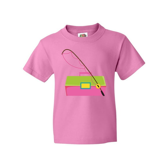 Inktastic Fishing Tackle Girls Youth T-Shirt
