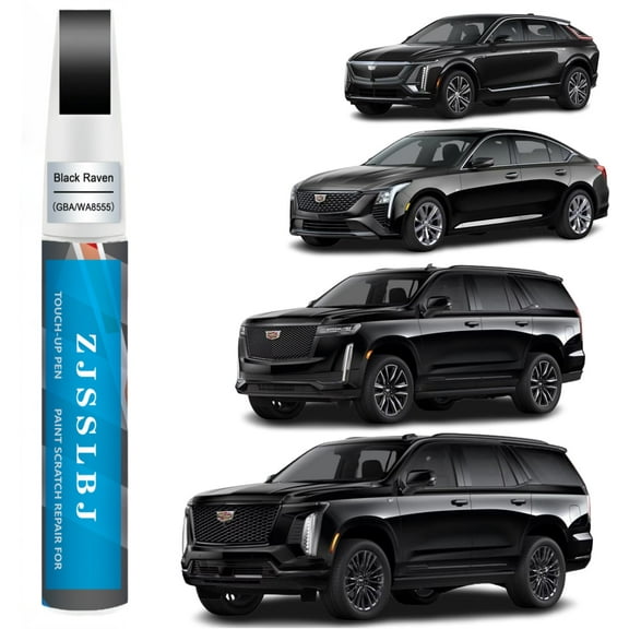 Car Touch Up Paint(Black Raven(GBA/WA8555)) for Cadillac, Car Paint Scratch Repair Kit, Quick & Easy Solution to Repair, 2 in 1 Scratch Remover Pen