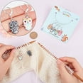 thumbnail image 2 of 6 Pcs Owl Stitch Markers 6 Colors Alloy Enamel Crochet Stitch Marker Charms Locking Stitch Marker for Knitting Weaving Sewing Accessories Quilting Handmade Jewelry, 2 of 9