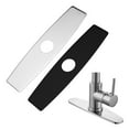 thumbnail image 4 of Stainless Steel Bathroom Sink Faucet Plate Hole Cover for 10 inch Tap Hole, 4 of 6