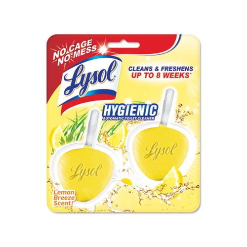 Hygienic Automatic Toilet Bowl Cleaner Lemon Breeze, 2/Pack