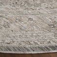 thumbnail image 3 of SAFAVIEH Mason Mansel Medallion Polyester Area Rug, Beige/Dark Gray Ivory, 6'3" x 6'3" Round, 3 of 10