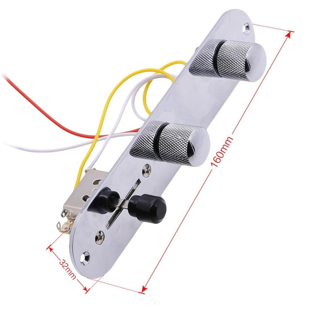 Prewired Control Plate with Switch Cable Accessories for Electric Guitar, Guitar Prewired Control Plate