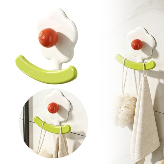 Hook Strong Wall Mounted Hook for Indoor Use with ABS Construction and Easy Installation for Bathroom Kitchen
