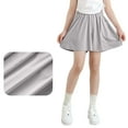 thumbnail image 2 of RUTAYY Teen Girls Short Skirt Casual A Line Skirt With Elastic Waist Sports Tennis Fall Comfortable Stretchable Fashion Skirt, Grey, 13-14 Years, 2 of 4