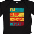 thumbnail image 4 of Inktastic Eat Sleep Motorcycles Repeat Boys or Girls Long Sleeve Baby Bodysuit, 4 of 5