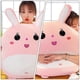 thumbnail image 2 of Plush Rabbit Doll Pillow Pink for Decoration 1Pcs Soft Stuffed Doll Gift, 2 of 3