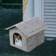 thumbnail image 5 of Outdoor Cat House Weatherproof Warm Shelter For Winter Warm Cat Shelter With Door Cold Weather House Cat Beds Pet House For Stra ShopWise Round, 5 of 6