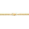 thumbnail image 4 of Real 14kt Yellow Gold 2.5mm Byzantine Chain; 30 inch; Lobster Clasp; for Adults and Teens; for Women and Men, 4 of 5