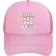 thumbnail image 1 of Dada Daddy Dad Bruh Mesh Hat Mesh Cap Women Men Trucker Hat Baseball Cap, 1 of 7
