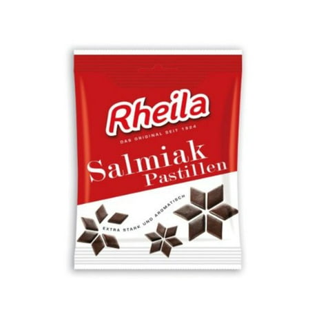 - Rheila Salmiak Pastillen (Salty Licorice Bits), 90 g Bag