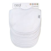 Neat Solutions 10 Pack Unisex White Solid Infant Bib