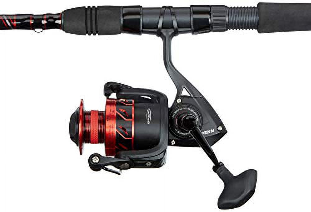 PENN 7’ Fierce III Spinning Combo, One-Piece Rod, Size 4000 Reel