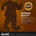thumbnail image 4 of Elowel Pajama Set for Women and Men 2 Pack 100% Cotton Adult PJs Brown Size L, 4 of 7