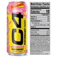 thumbnail image 3 of C4 Performance Energy Drink | STARBUST™ Strawberry | Zero Sugar Carbonated Preworkout Energy | 200mg Caffeine with Beta Alanine | 16 Fl Oz (12 Pack), 3 of 5