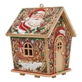 thumbnail image 2 of 5.7 Inch DIY Christmas Wooden House 3D Diamond Art Kit,Santa & Reindeer Sleigh Rhinestone Pearl Bead Craft Set,Hanging Tabletop Holiday Ornament,Handmade Christmas Gift for Adults Teens Family, 2 of 6