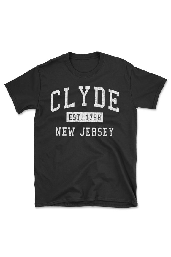 Clyde New Jersey Classic Established Men's Cotton T-Shirt