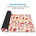 thumbnail image 4 of Balery Firefighter Icons Mouse Pad ,15.8x29.5 In Large Gaming Mouse Pad Desk Mat Long Non-Slip Rubber Stitched Edges,Waterproof Mousepad Desk Mat For Gamer Office Home, 4 of 9
