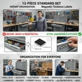 thumbnail image 2 of 12 Pack of Magnetic Tool Box Labels, 2026 New Upgrade Magnetic Toolbox Drawer Labels, Custom Premium Magnetics Toolbox Label Accessories for Tool Organization, for Mechanic, Hobbyist, DIY Enthusiast, 2 of 8