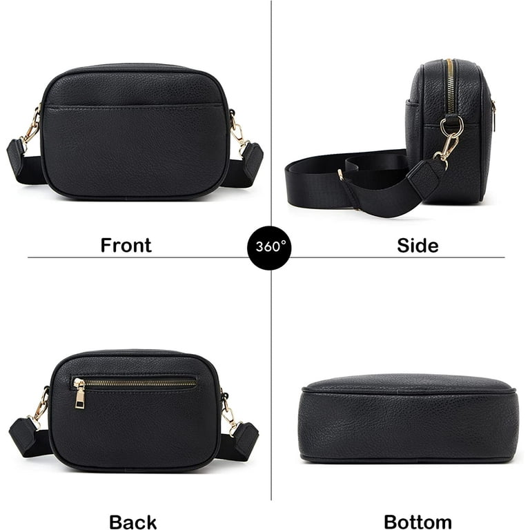 ショルダーバッグ【 】Zip Cross-Body Purse Triple Zip Small Crossbody Bag for Women, Square Snapshot