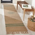 thumbnail image 3 of SAFAVIEH Natural Fiber Gisselle Striped Area Rug, Green/Natural, 8' x 10', 3 of 9